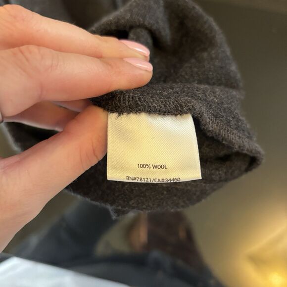 Eileen Fisher 100% Wool Cropped Pants XS 21" Gray Lagenlook Relaxed Quiet Luxury - Picture 4 of 7